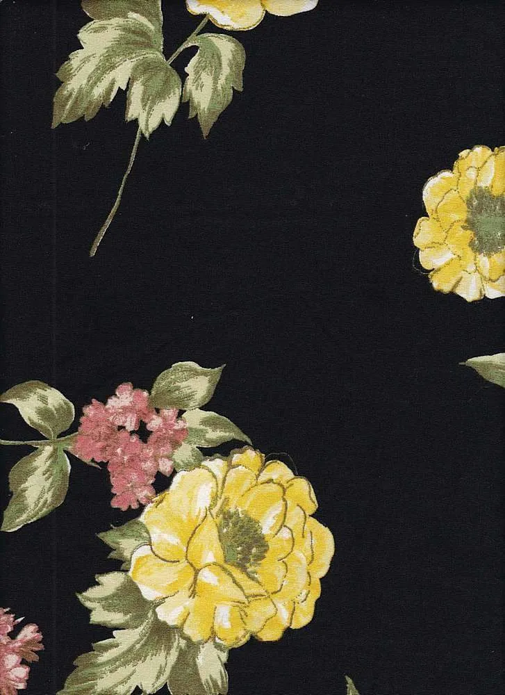 SUPER SOFT POLYESTER SPANDEX DBP / DTY BRUSHED FLORAL [NFF181028-009]