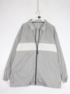 Vintage Reebok Windbreaker Mens XL Grey Jacket