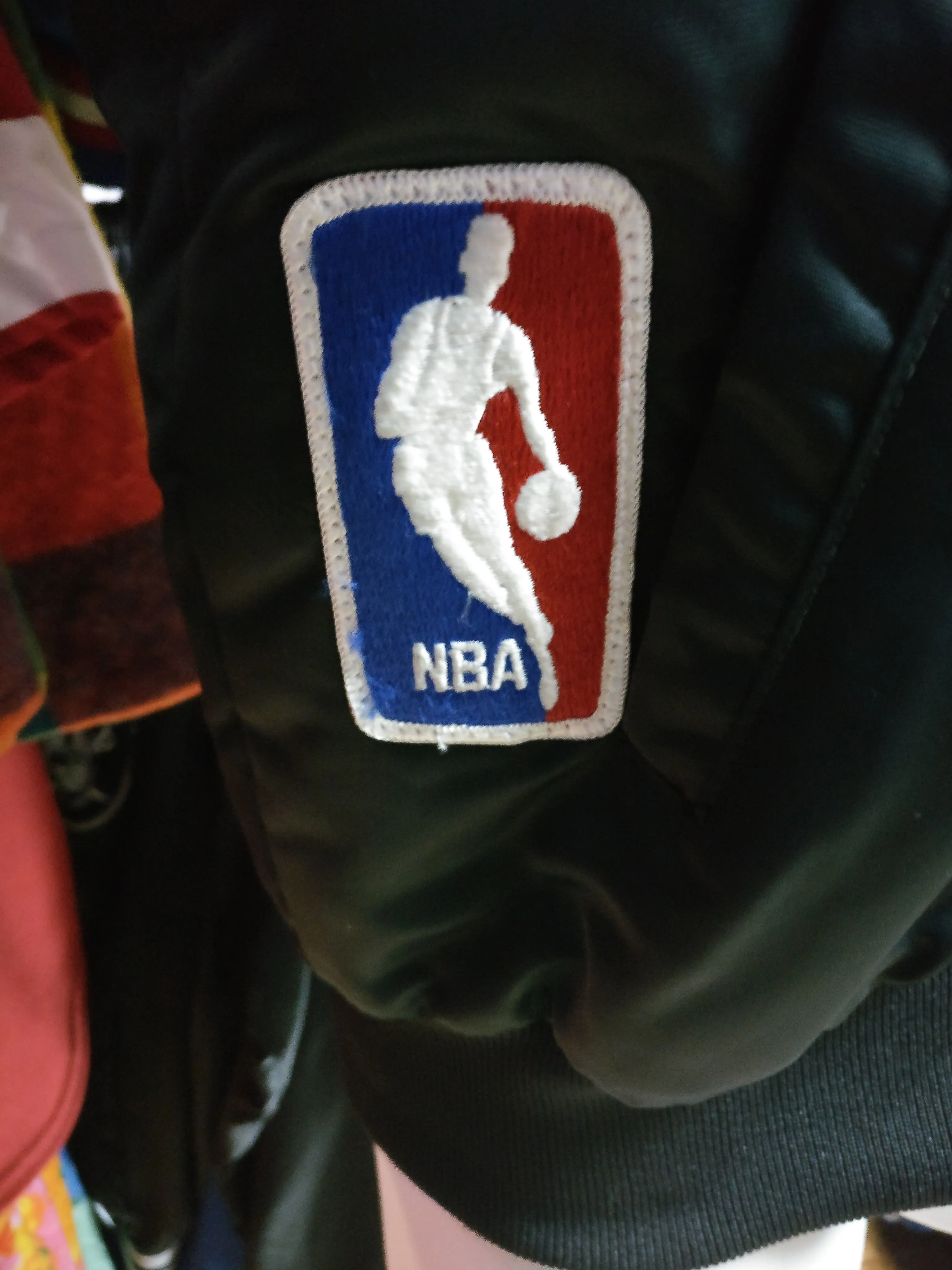 Vtg 80s LOS ANGELES LAKERS NBA Pyramid Back Patch Nylon Jacket M(Mint)