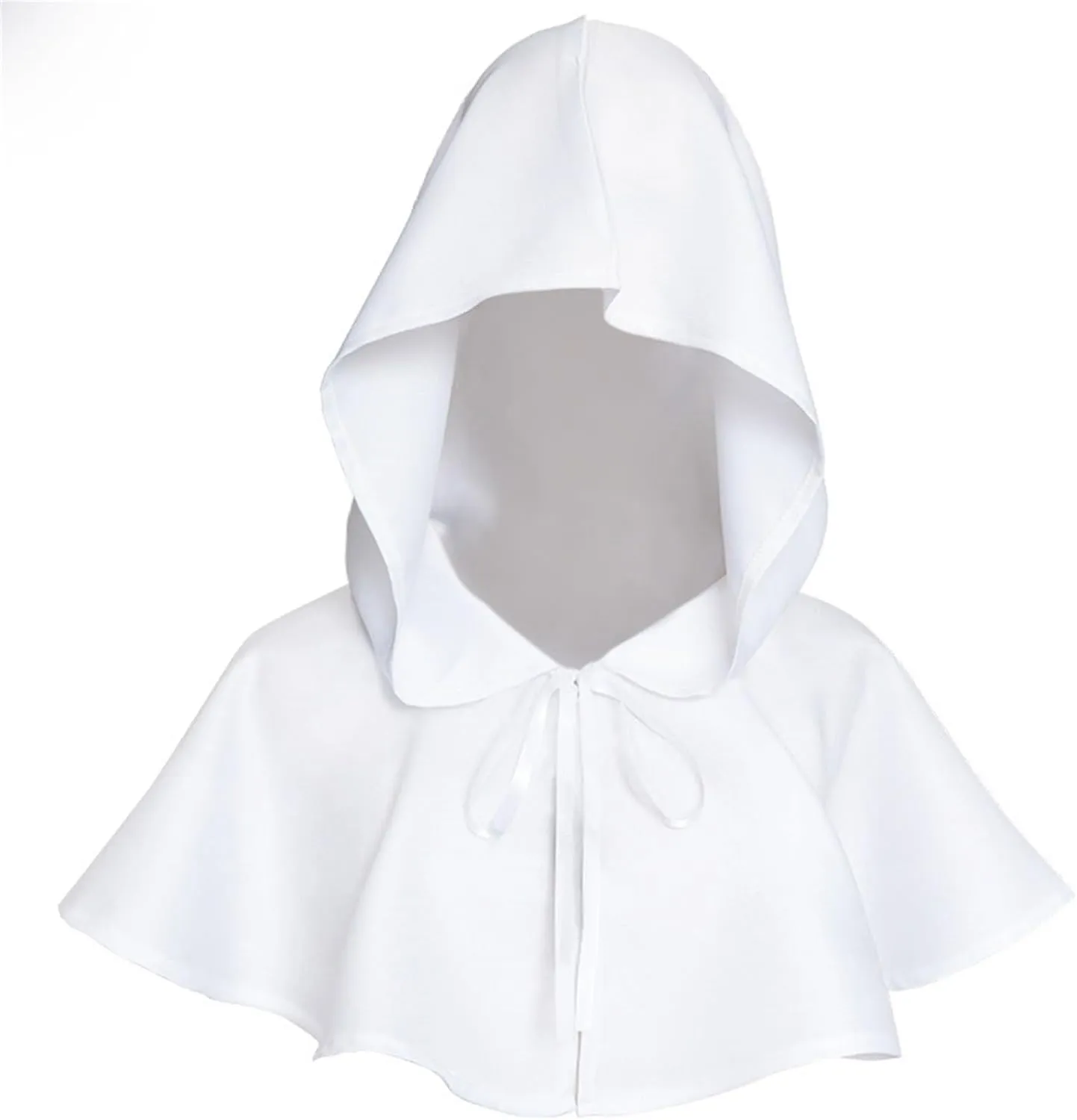 XIAXOGOOL Halloween Grim Cowl Cloak Cosplay Costumes Hooded Poncho for Men Women Mini Cape with Hood Medieval Short Cloaks